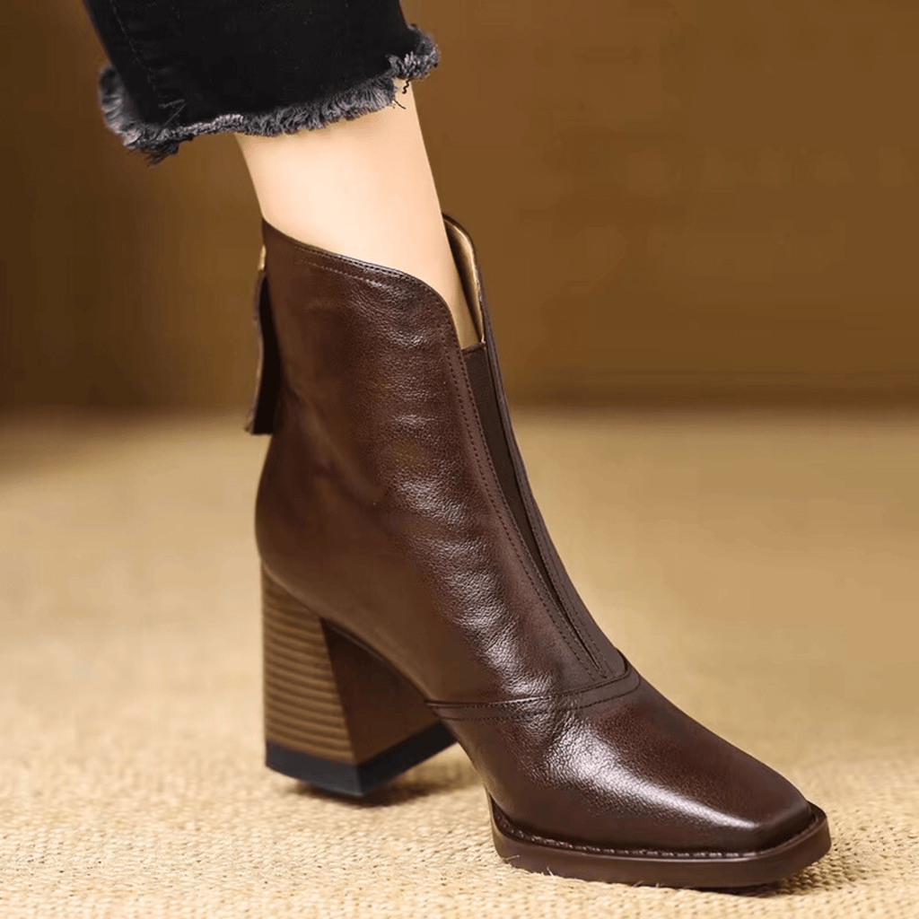 Dlaudia™ | Botines de Tacón Medio de Lujo
