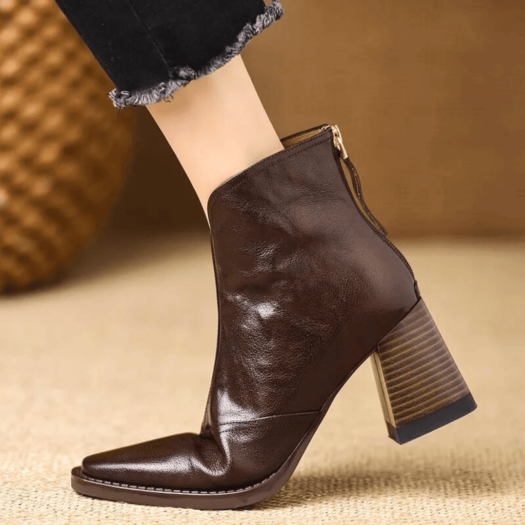 Dlaudia™ | Botines de Tacón Medio de Lujo